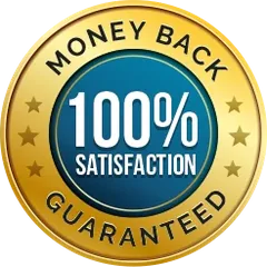 Seal: money-back satisfaction guarantee